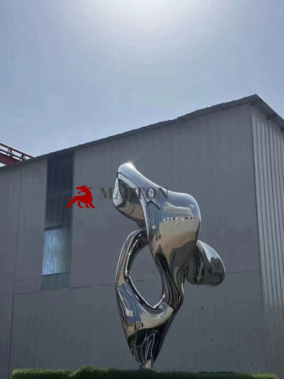 MALTON Popular Design Stainless Steel Abstract Sculpture Statue Garden Park Yard Statues