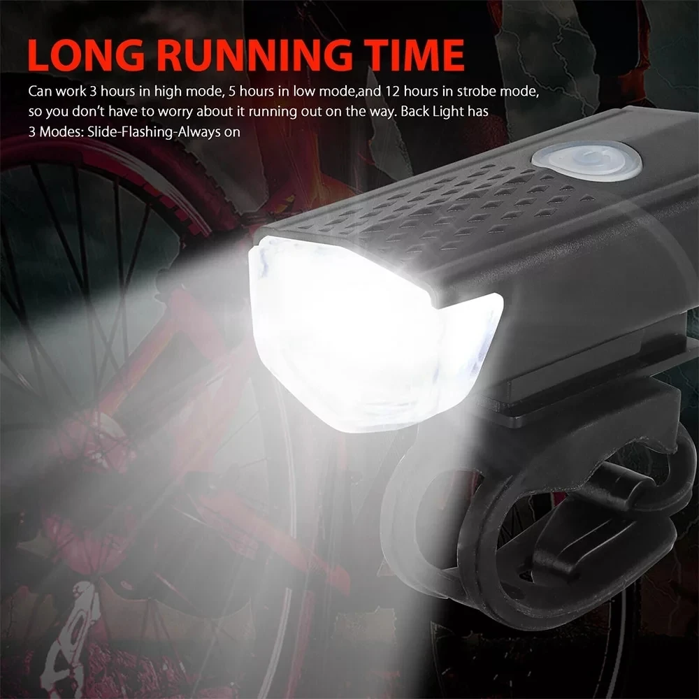 Hot Sales Mtb Bike Light Front Rear And Back Led Usb Rechargeable