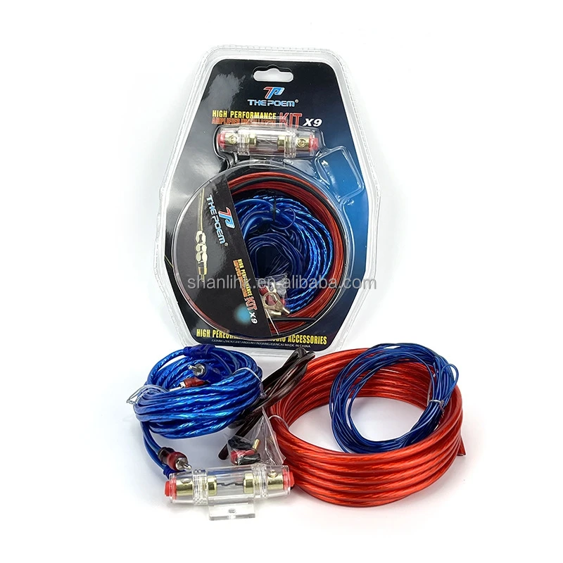 New Arrival Car Audio Amplifier Wiring Kits 10ga Speaker Cable For Car