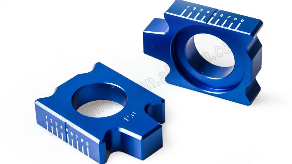 Nicecnc Rear Axle Block Kit Chain Adjuster For Yamaha Yz125 Yz250 2002