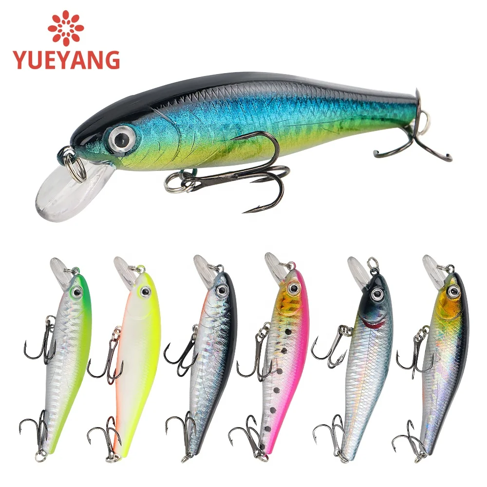 YUEYANG 10g Casting Fast Floating Plastic Minnow New Type Hot Selling Saltwater Lures Fishing Best Hardware for Big Game