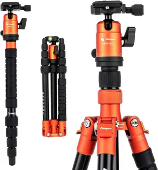 Fotopro Load up to 10KG/17.63lbs Camcorder Detachable Monopod Fotopro Aluminum Tripod for DSLR Camera