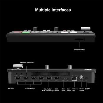 OSEE GoStream Deck 4K Video Mixer Switcher 4ch HDMI Input 4K
