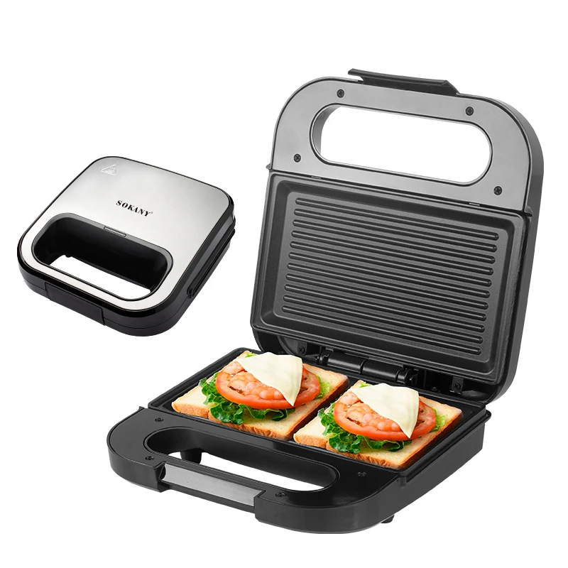 Professional Sokany132 800w Sandwich Maker With Optional Plate