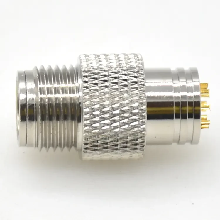 Custom Industrial Automation Shielded Springy Moldable Metal Connector 8 Pin M12 X Code Connector Male Plug