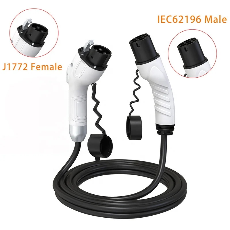 7KW J1772電動車用充電ケーブル 240V 32A 単相5メートル延長コード