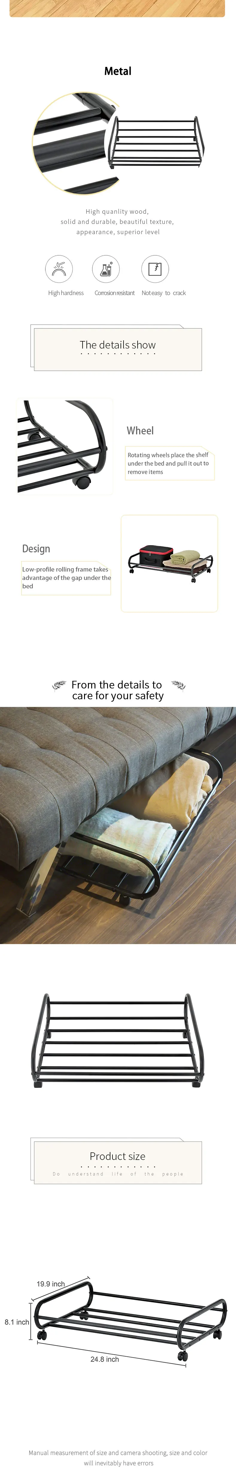 under bed rolling shoe rack on New Design Under Bed Metal Storage Cart Metal Shoe Storage Rack With Swivel Wheels Buy Metal Storage Cart Metal Shoe Storage Rack With Swivel Wheels Rolling Metal Under Bed Storage Cart With Swivel Wheels Metal