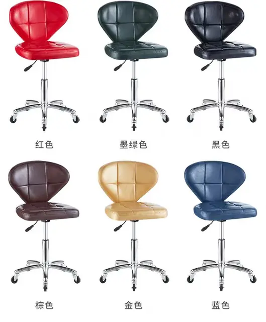 Beauty Salon Equipment Hairdressing Funiture Adjustable Hydraulic Barber Rolling Stool Saloon Chair For Hair Cut