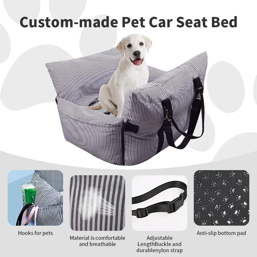 Wholesale luxury travel safety dog car booster seat bed supplier