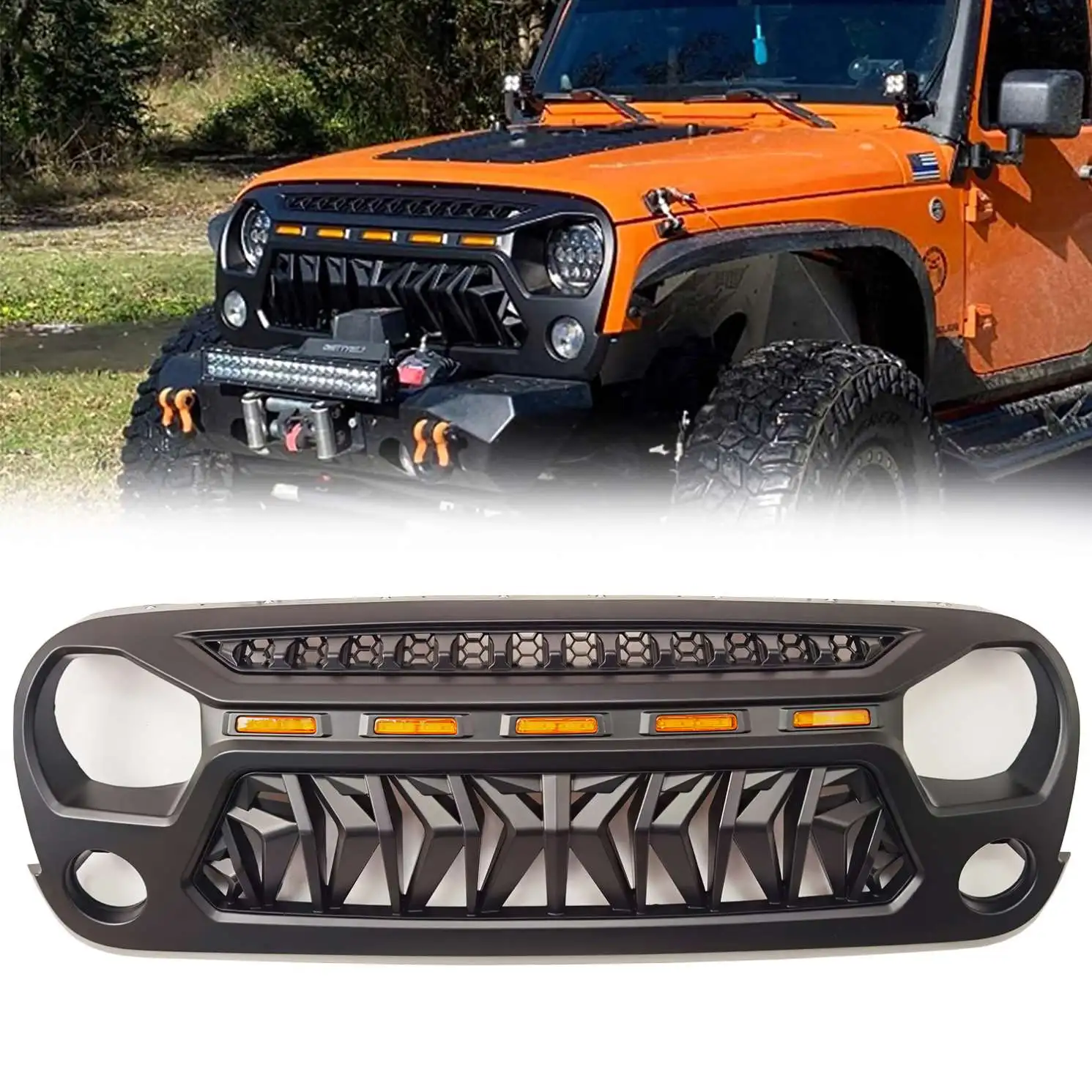2013-2017 4x4 Offroad Accessories Front Car Grille Grill For Jeep Wrangler  Jk - Buy Front Grille For Jeep Wrangler Jk High-quality Car Modification  Accessories Car Decorations,Accessories For Jeep Wrangler Jk,Car Window  Grille