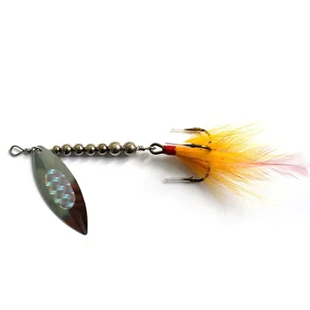 Wholesale Cheery 21g 18mm Multicolor Bass Spinner Baits Factory OEM Lure Fishing Spoons for Perch Trout Rivers Lakes Float – Metal Jig – view 5