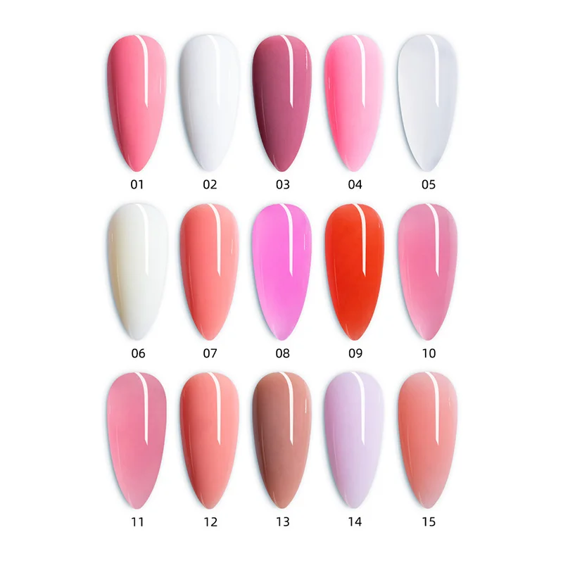 Free Sample Soak Off Cream Extension Quick Acrylic Gel Polish/hard Gel 15 ml Poly Gel Resin Uv Ongle Professionnel Polygels Set