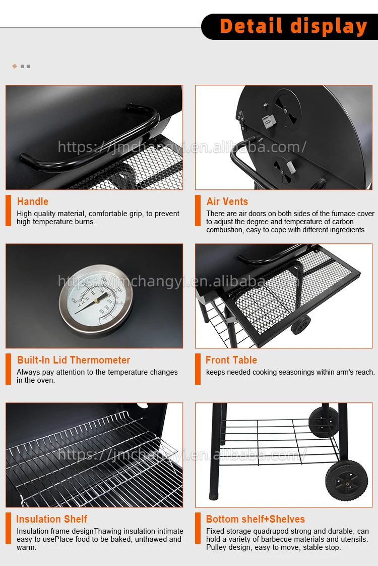 Custom Korean Bbq Grill Free Standing Oil Barrel Style Portable