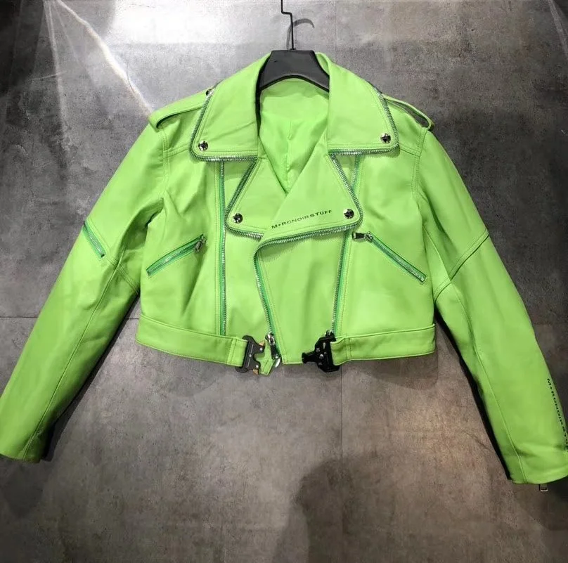 winter leather biker jacket