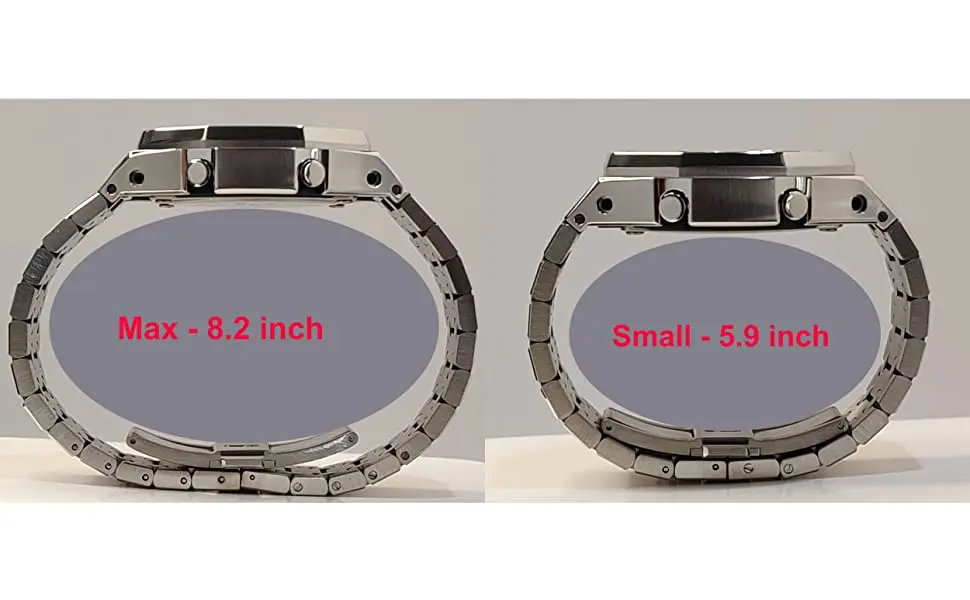 GA2100 Metal Watch Bands Durable Stainless Steel Straps