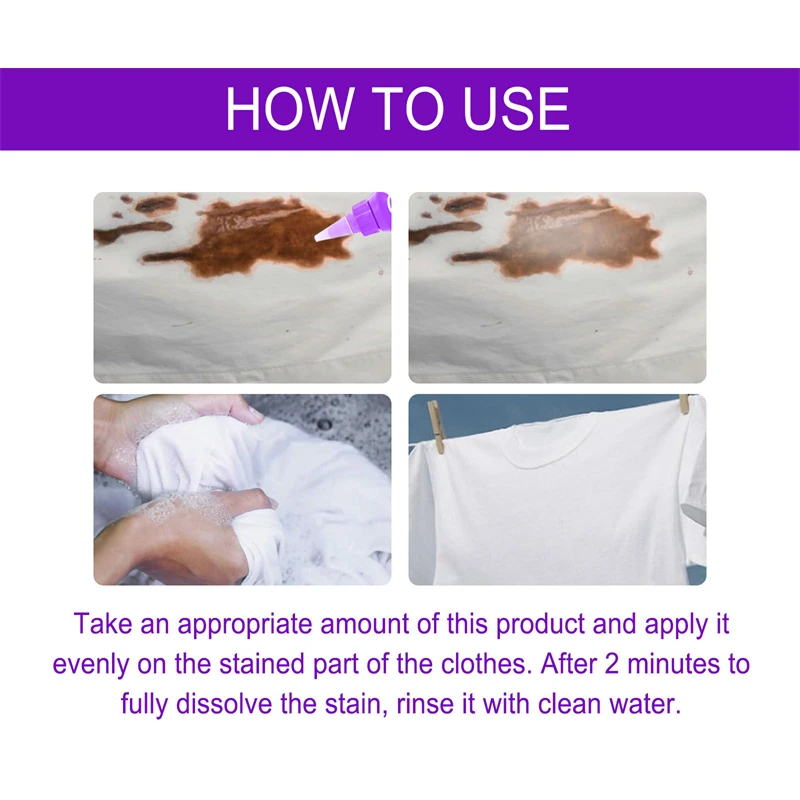 Jue Fish Active Enzyme Clothes Cleaning Stain Removing Agent Coffee Juice Hot Pot Baby Clothes