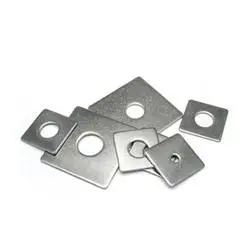 China supplier Zinc Plated Steel Round Washer With Square Hole