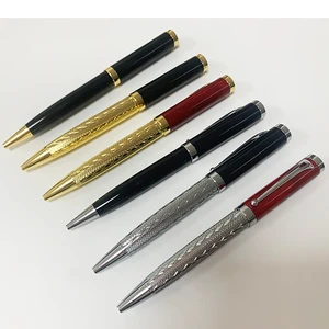 2026 New Luxury Business Gift Pen Gold Metal Ball Pen with Custom logo Office Supplies Promotion Twist Metal Ballpoint Pen