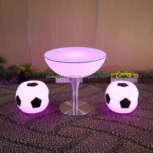 Professional Factory Supply Rgb Color Changing Led Furniture Plastic bar Tables