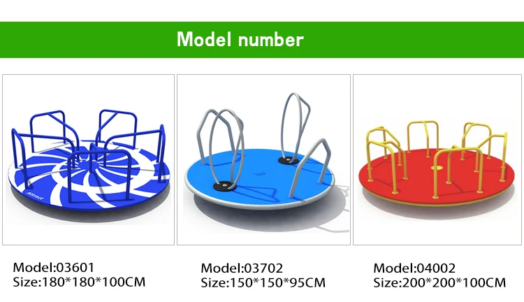 Children's Outdoor Rotating Swivel Chair with Railings for Sale Interesting Children's Carousel Toys Theme Park Play Equipment