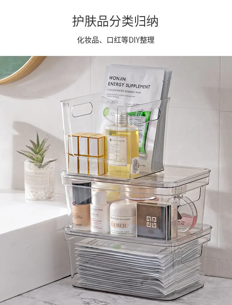 Wholesale Daily Necessities Organizer Clothes Storage Box Stackable Clear Plastic PET Multifunction Clothing Organizer Modern manufacture