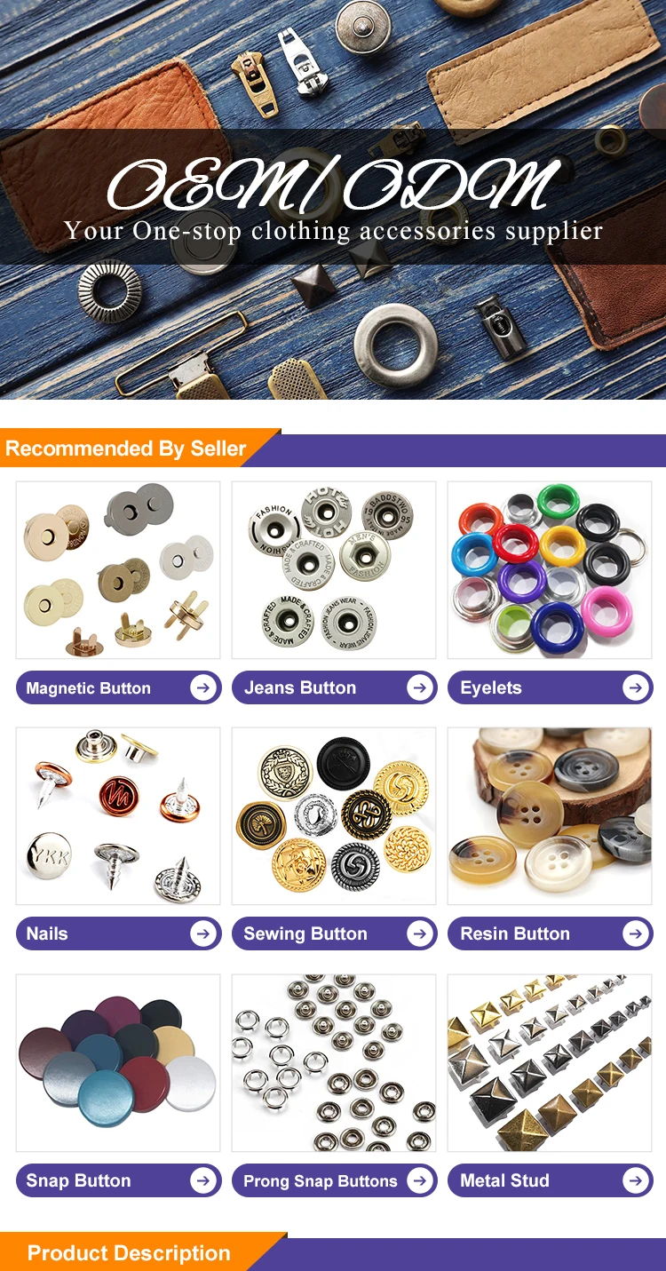 Strong Magnetic Copper Hidden Snap Fastener Kit Press Stud Hand Sewing ...