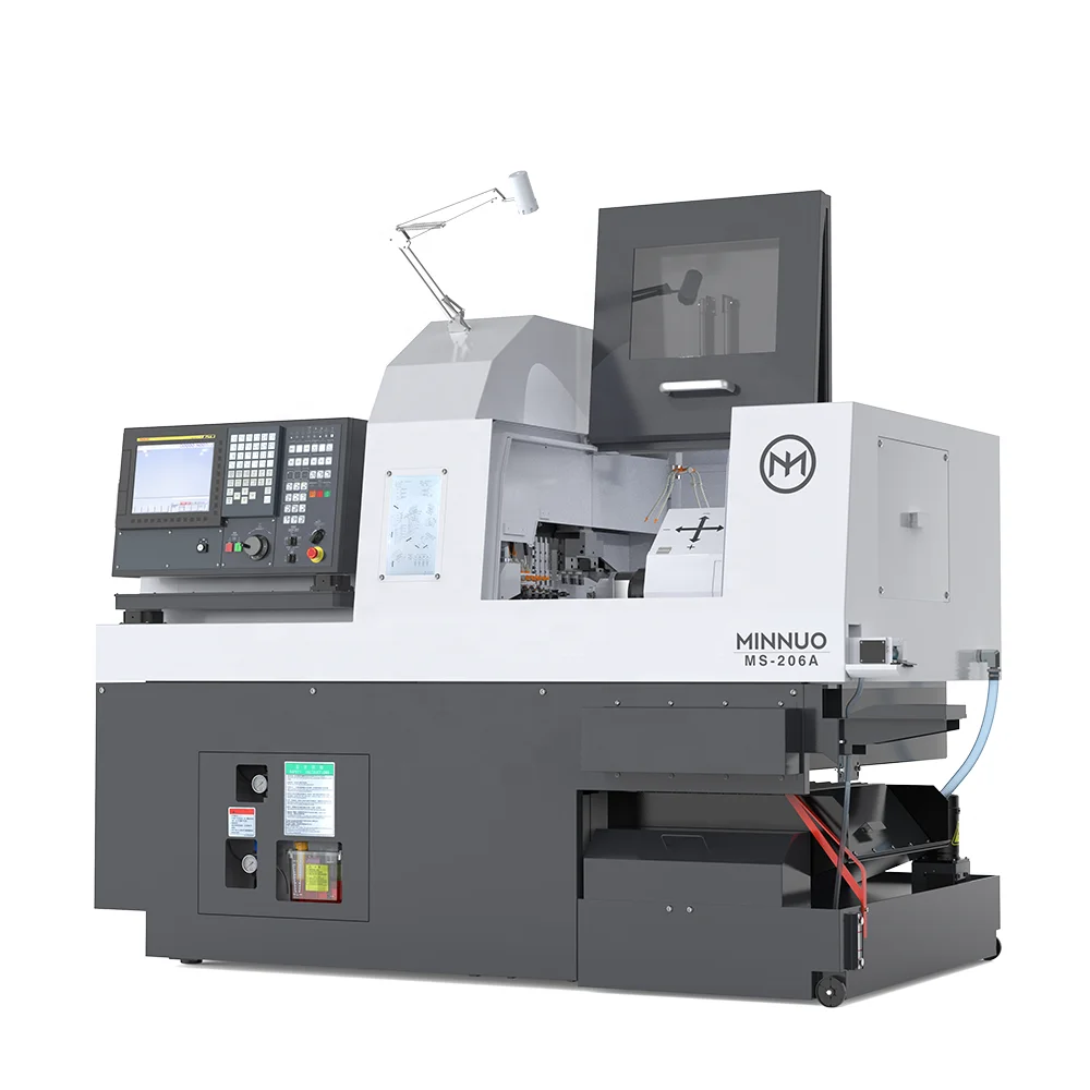 Precision Engineering Swiss Type CNC Lathe with Sliding Headstock