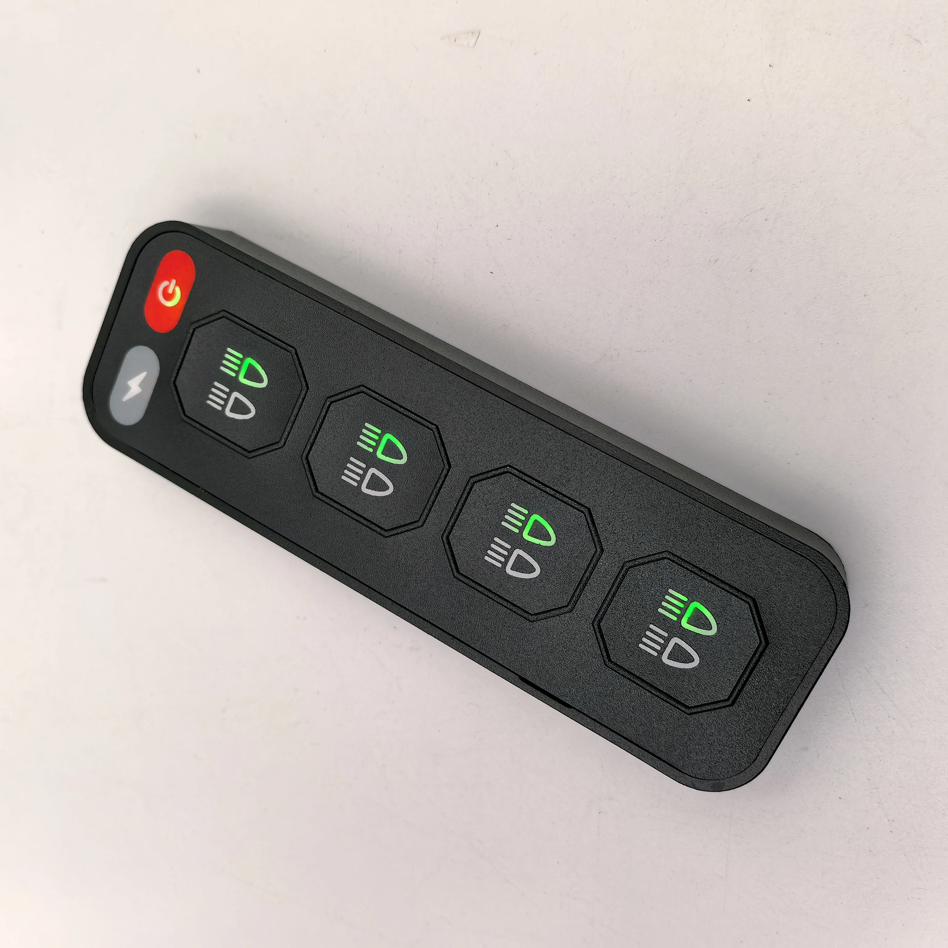12 Volt 4Gang Wireless Remote Control Indicator LED Lights Switch Panel Universal for  Excavator Offroad Cars Boats Bus