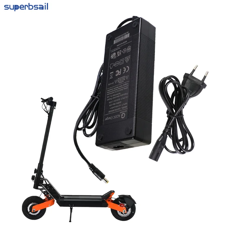 Superbsail 54.6V 2A Charger For Kugoo Kukirin G2 Max Lithium Charger Electric Scooter Battery Charger Replacement Accessories details