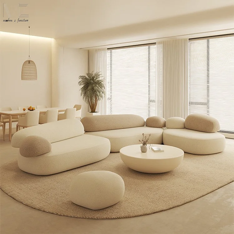 Simple Modern Luxury Modula Couch Living Room 2 Seater Corner Leather Velvet Sofa Set Furniture  Sectional Sofa for Home