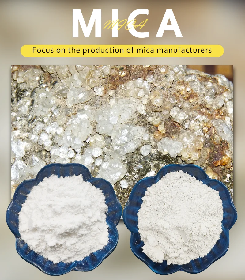 Natural Mica Flakes 6-10 Mesh Muscovite Powder for Decoration Epoxy 3-5mm Mica Powder for Coating in the Plastics Industry details