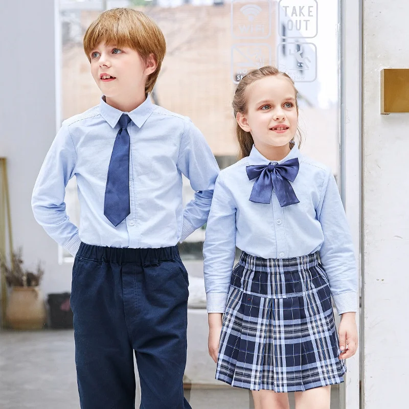 Высококачественная фабричная унисекс униформа для начальной школы нового дизайна для весны и осени