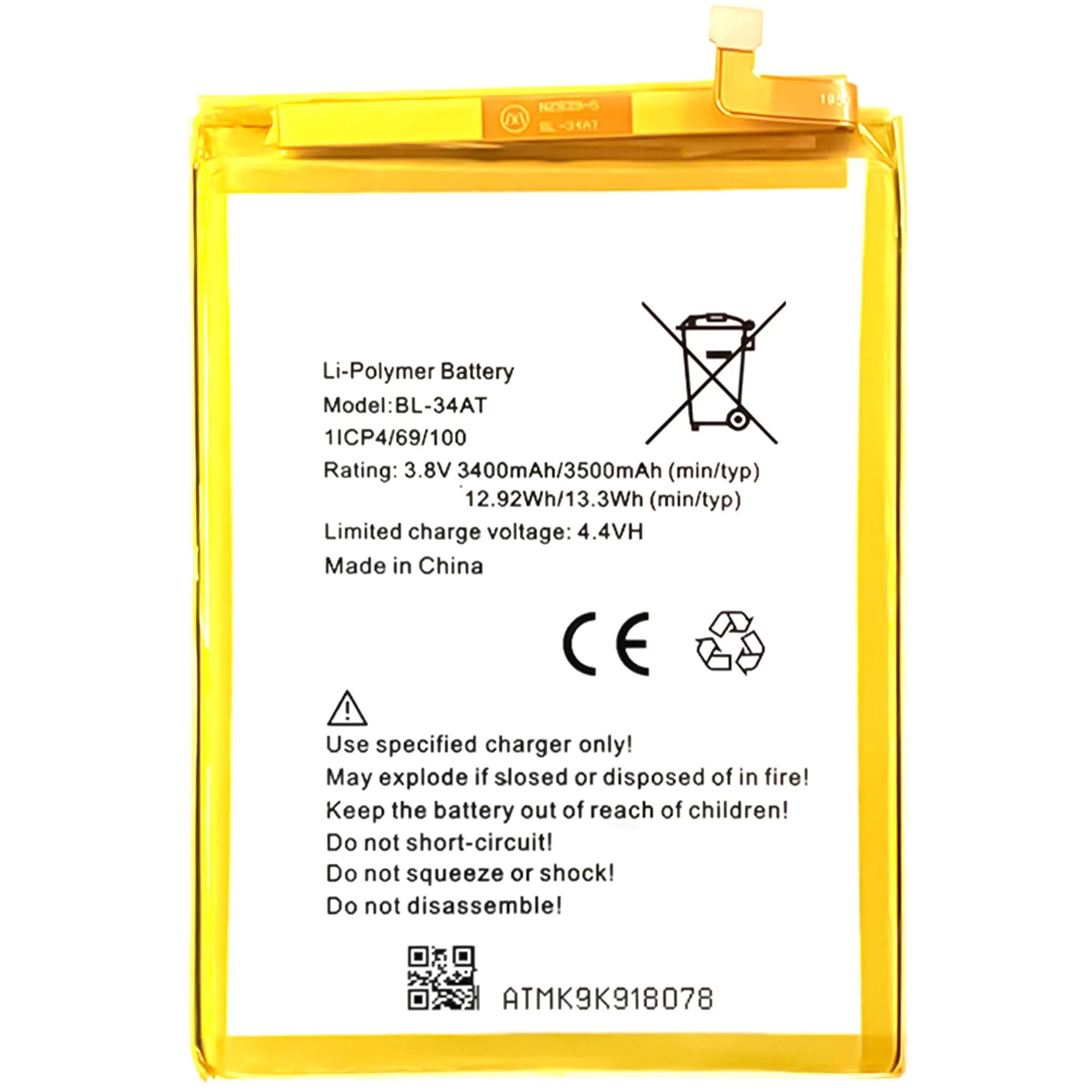 tecno k9 battery capacity