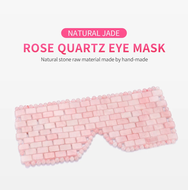 Factory Wholesale Skincare Eye Massage Beauty Tool Natural Stone Rose Quartz Jade
