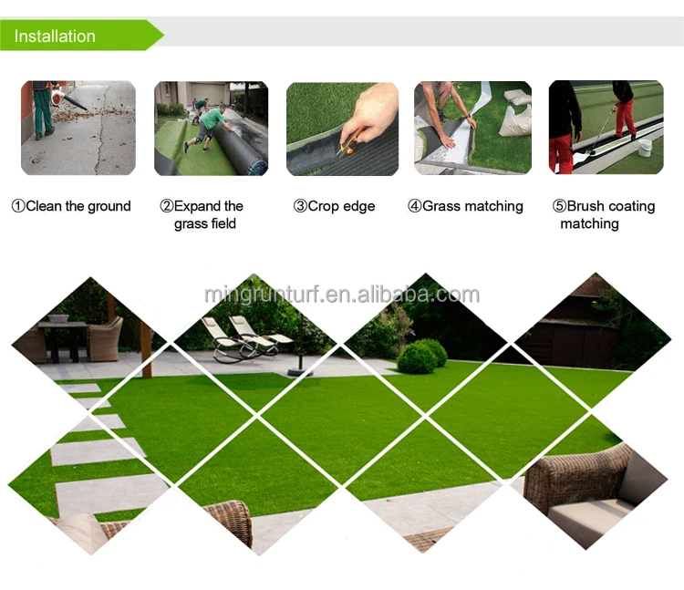 Turf Synthetic Grass Mat Ground Lawn Artificial Grass For Football