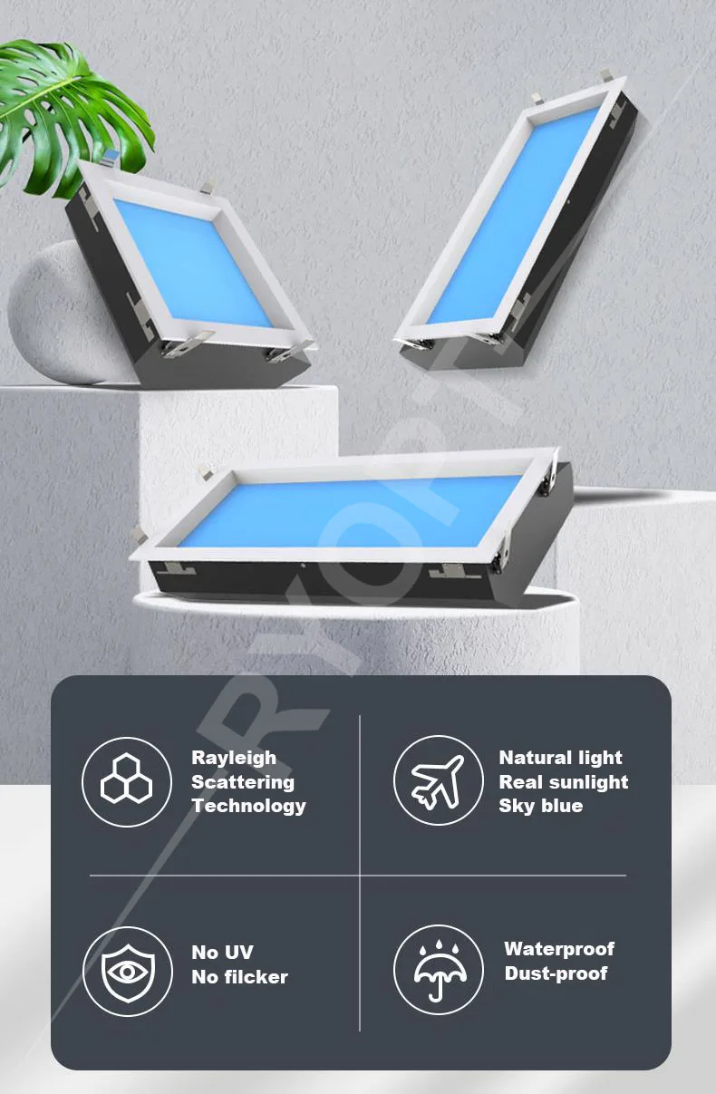 Switch Atmosphere Artificial Skylight App Led Blue Sky Ceiling  Light  Ceiling Lamp Blue Sky Panel Light