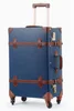Blue with brown strap