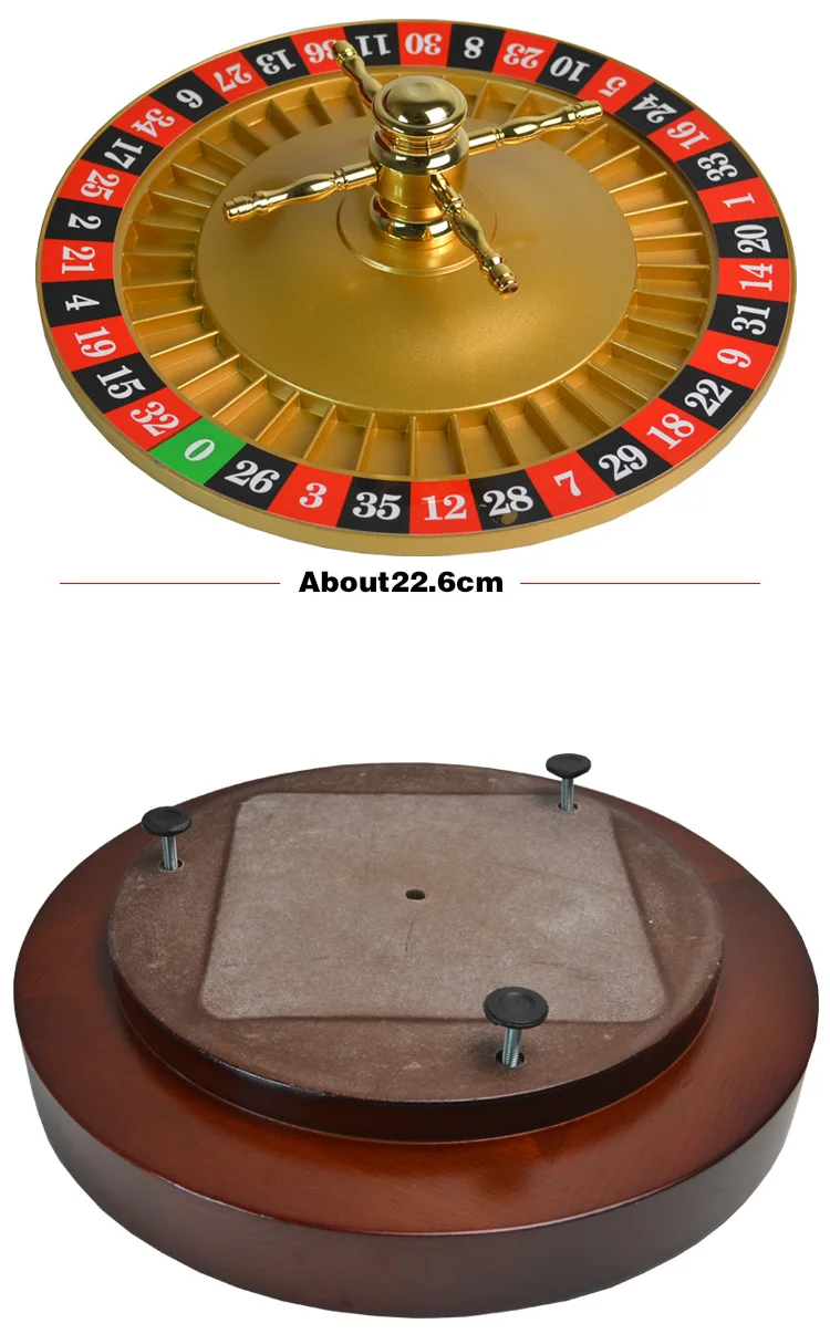 thumbnail image 2 of Da Vinci 16-Inch Roulette Wheel Set – Includes Layout, Mini Chips, And Rake – Model 701 2 of 6