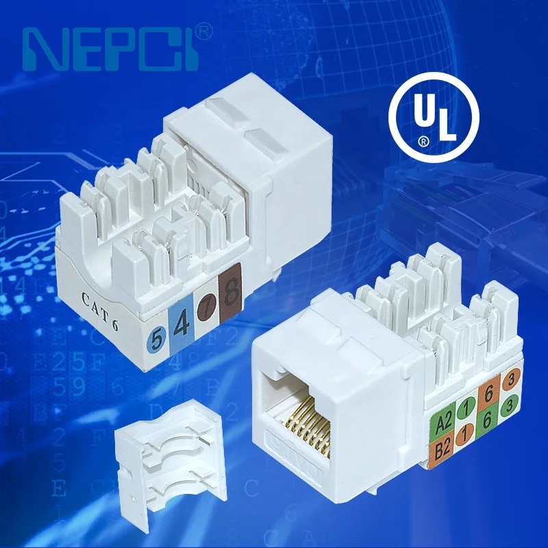 90 Degree 110 Utp Keystone Jack Cat5e Ca6 Cat6a - Buy 90 Degree 110 Utp ...