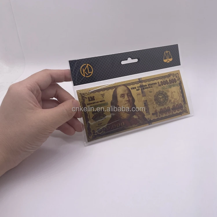 Festival Souvenir Gifts 5 Dollar Gold Foil Gold Banknote Crafts In