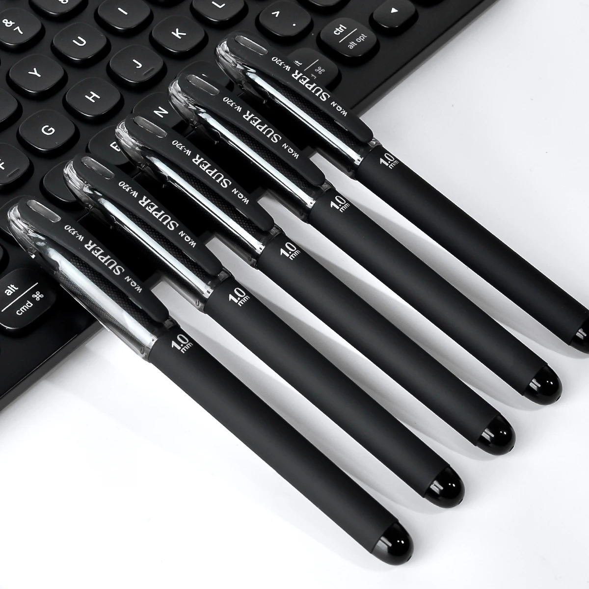 {WQN} Black Gel Pen Nib Plenty of Black Ink Extra-long Writing Hard  Pen Calligraphy Pen Daily Writing and Office Use