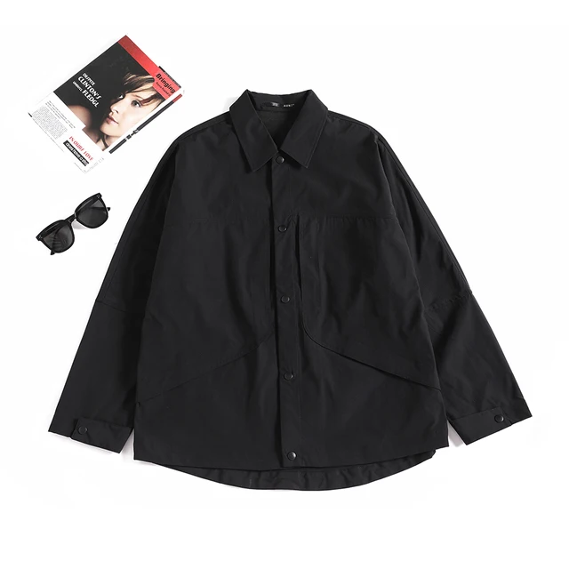 Men's outerwear Spring and Autumn Fashion Brand Loose casual lapel work jacket Men's style