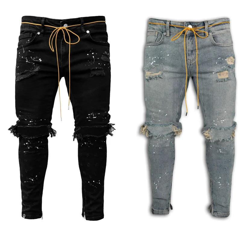 Shop Our OEM New Cheap Full Length Cool Slim Fit Jeans