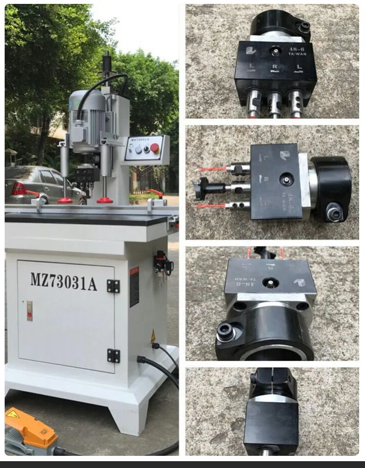 High Quality Single Head Hinge Vertical Single Head Hinge Drilling Machine Woodworking Machinery Door Hinge Machine Drilling
