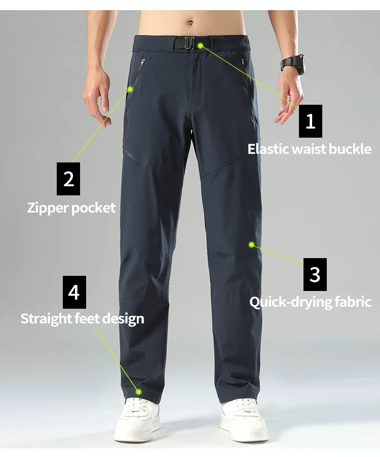 Oem Golf Pants Men Straight Leg Sweatpants With Zip Pocket Customize ...