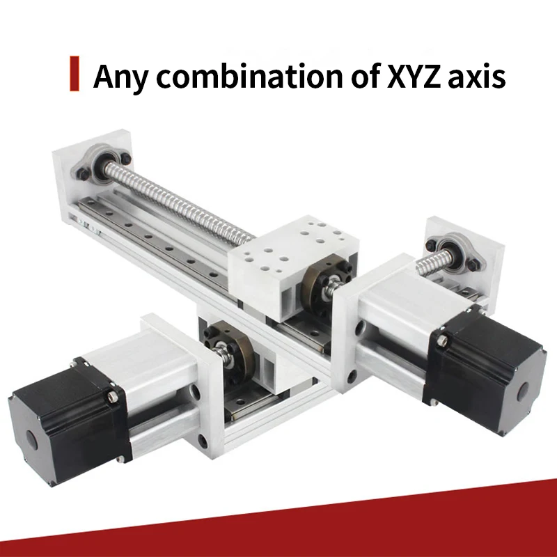 FTLYIYDV Z-Achsen-Linearmodul, Schiebetisch, HGR20, Linearführung, 1605 1610, Kugelumlaufspindel, Linearbühne, Anzug for Nema23 Nema34 Schrittmotor(500mm