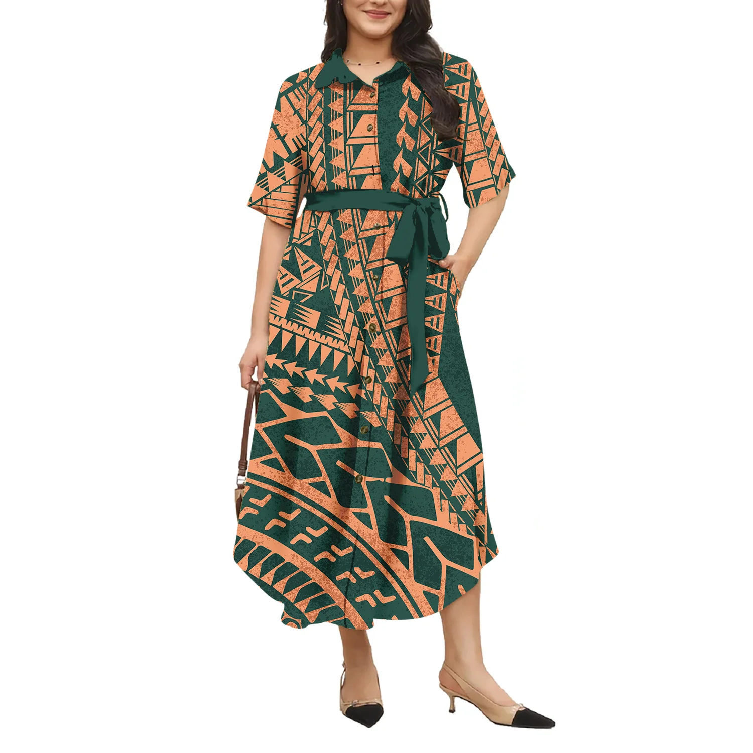 Shop Our Wholesale Custom Fiji Polynesian Tribal Design Dress