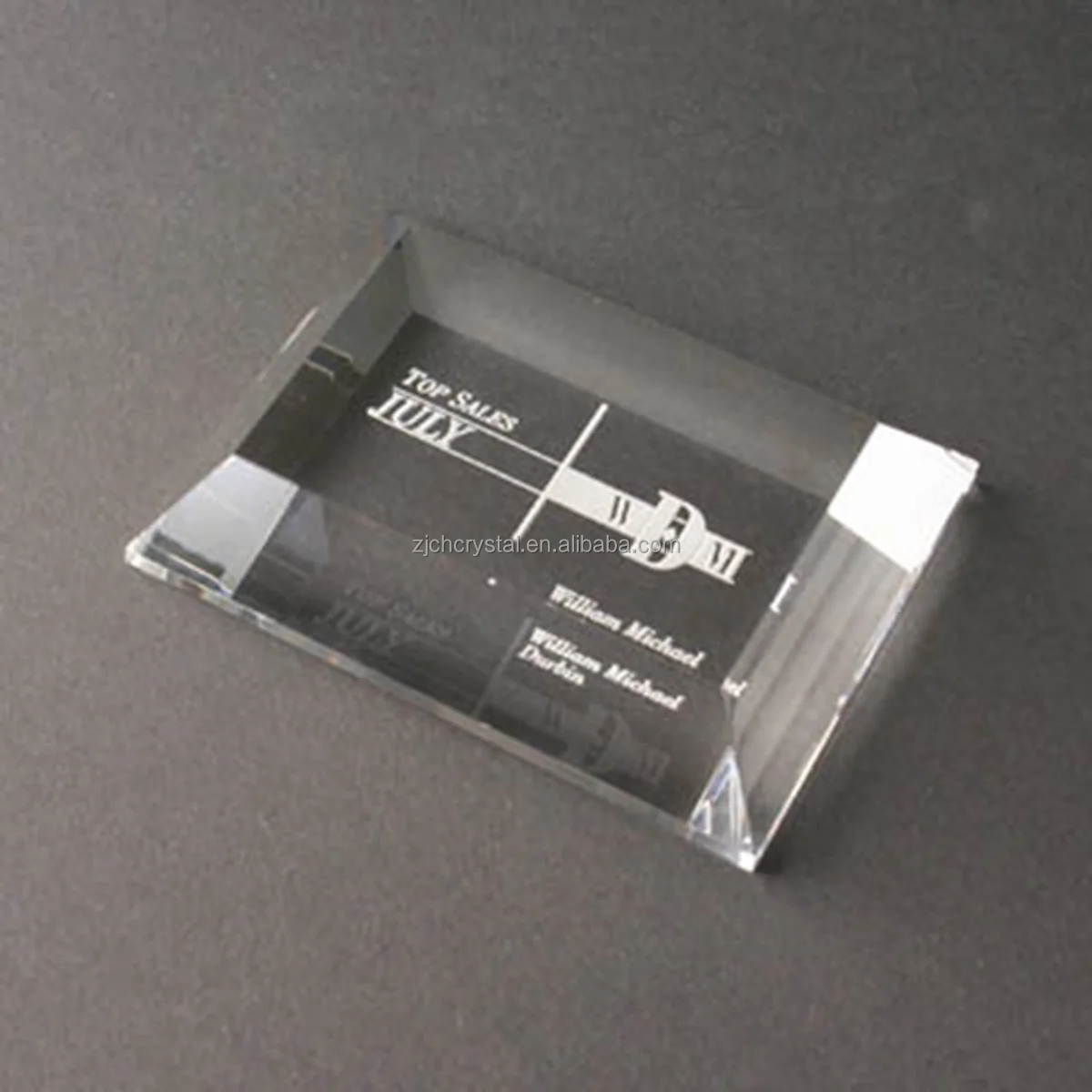 Factory Creative Popular Design 3d Laser Crystal Glass Cube Paper Weight for Business Gifts or Crystal Furnishing Articles