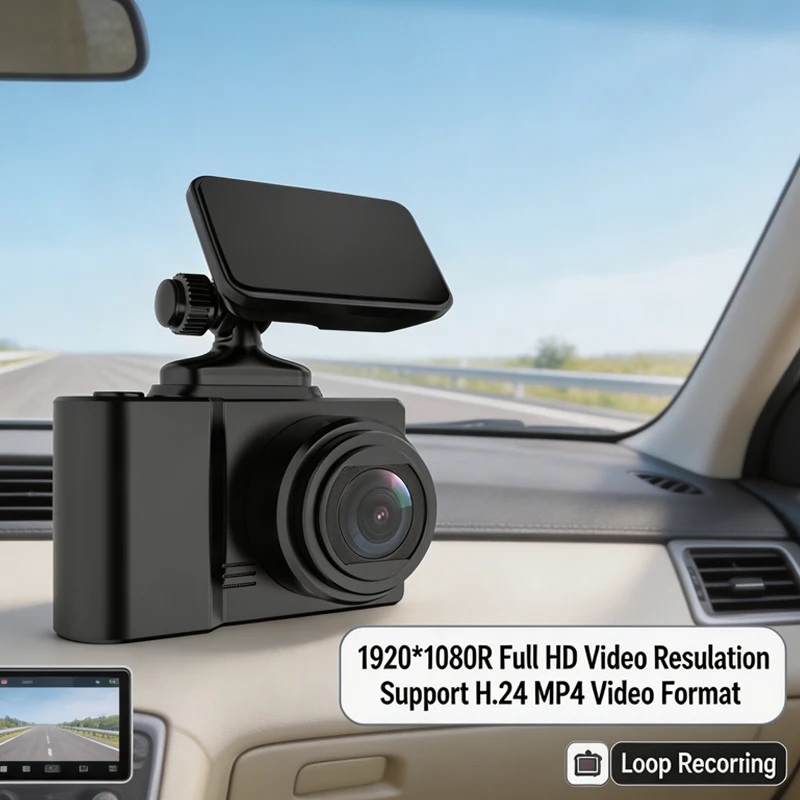 VIEVGUARB T5A Dash Cam Loop Recording G-Sensor App Control 1080P WiFi GPS Dual Lens IPS Screen Full HD