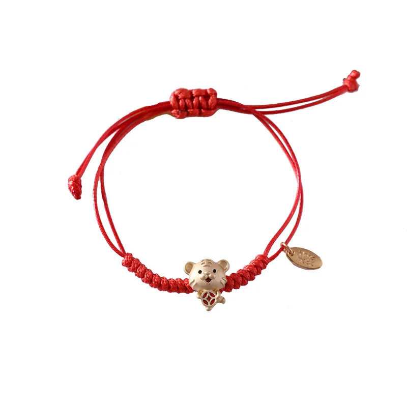 Chinese Amulet Zodiac Animal Feng Shui Charm Bracelet Lucky Dragon Blessing Gift 